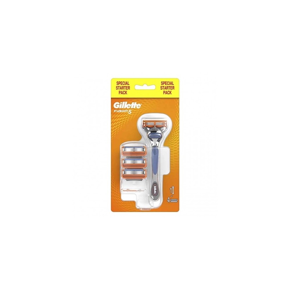 Gillette Fusion 5 - 1 Manico + 4 Testine 