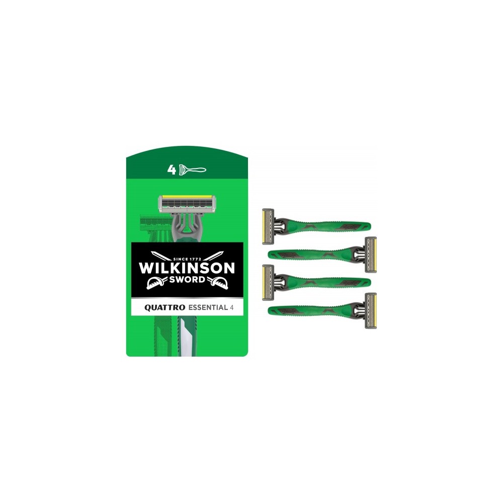 Wilkinson Sword Quattro Essential 4 Sensitive Precision - 4 Rasoio Usa E Getta 