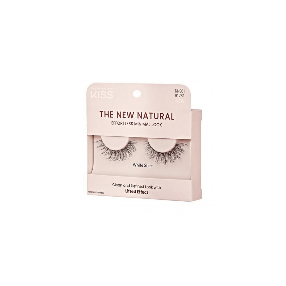 Kiss The New Natural - Ciglia Finte White Shirt 