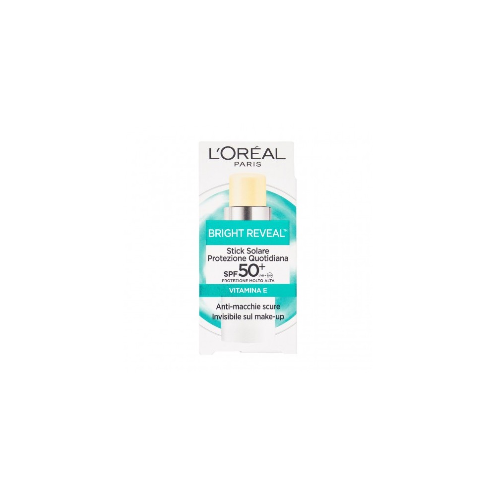 L'Oreal Paris Bright Reveal Spf50+ Stick Solare Protezione Quotidiana 9 Ml 
