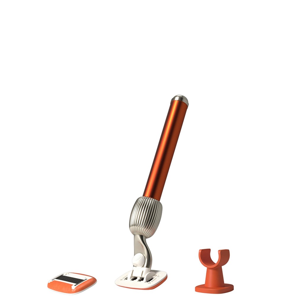 Fler The Rasor Starter Set Sicily - Rasoio Riutilizzabile E Sostenibile Con Lame Lubrificate Rolatek 