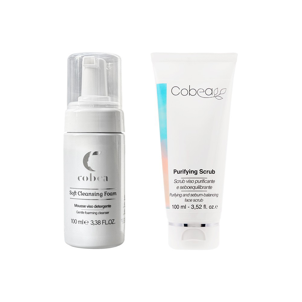 Cobea Duo Soft Cleansing Foam + Purifying Scrub 