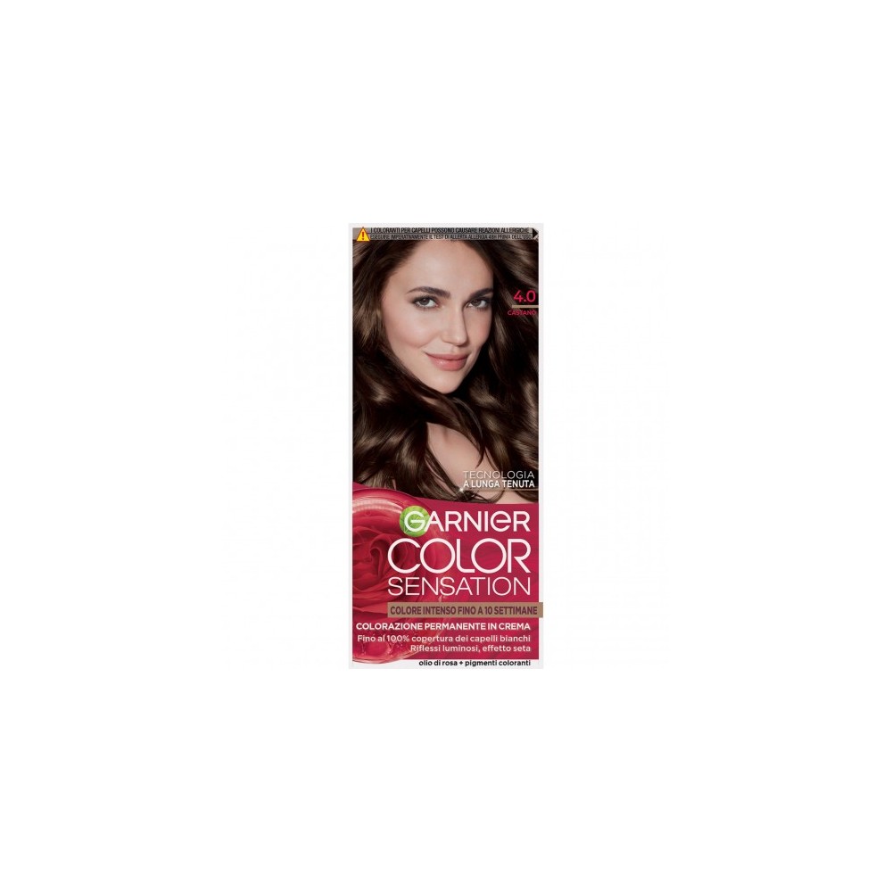 Garnier Color Sensation - Colorazione Permanente in Crema N. 4.0 Castano 