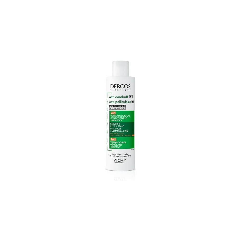 Dercos Anti Dandruff Ds 2in1 - Shampoo Riequilibrante E Idratante 200 Ml 