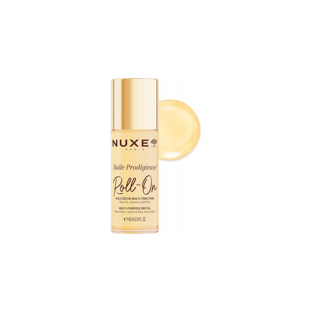 Nuxe Huile Prodigieuse Roll-On - Olio Secco Idratante Multifunzione 60 Ml 