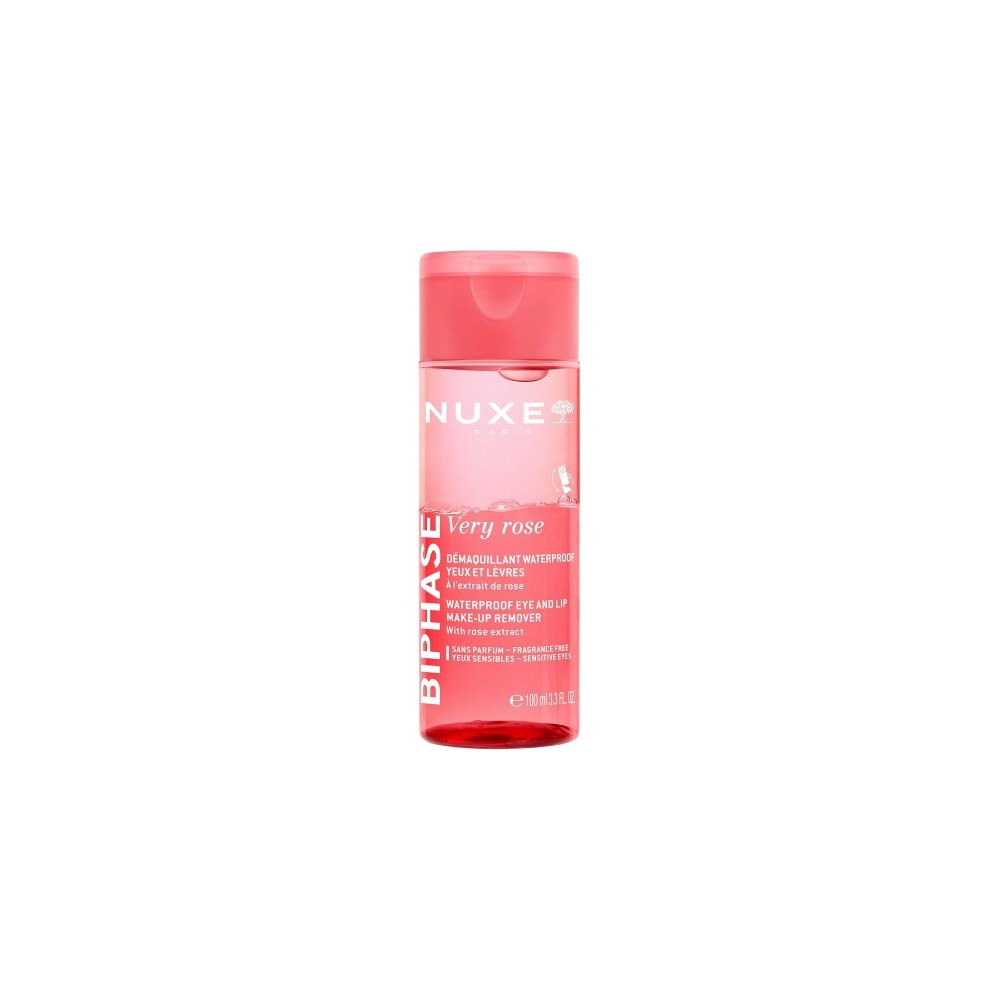 Nuxe Very Rose - Struccante Bifasico Waterproof Occhi E Labbra Lenitivo 100 Ml 