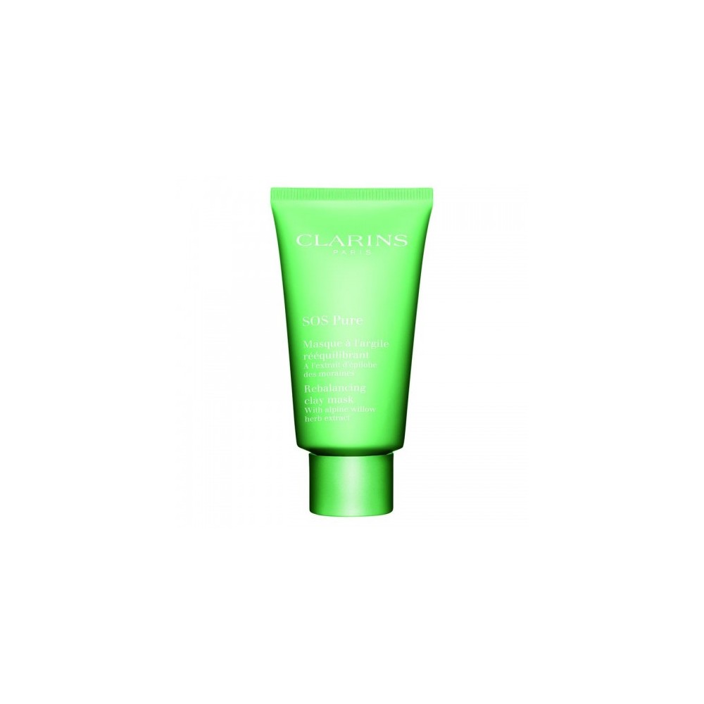 Clarins Sos Pure - Maschera Purificante Riequilibrante All'Argilla Per Pelli Miste O Grasse 75 Ml 