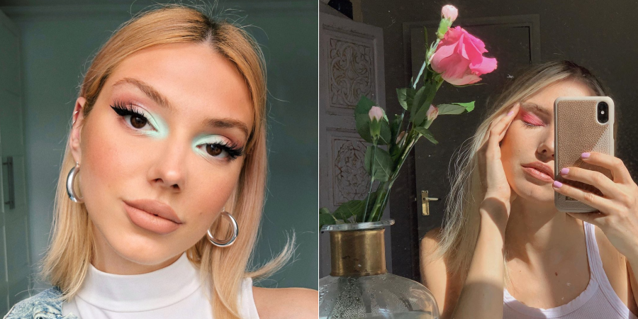 trucco occhi marroni